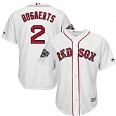 Red Sox 2 Xander Bogaerts White 2018 World Series Cool Base Player Jersey Dzhi,baseball caps,new era cap wholesale,wholesale hats